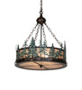 Meyda 22" Wide Tall Pines Inverted Pendant