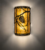 Meyda 8" Wide Whispering Pines Wall Sconce - 227983