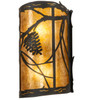 Meyda 8" Wide Whispering Pines Wall Sconce - 227983