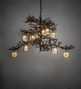 Meyda 55" Long Pine Branch 12 Light Chandelier