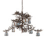 Meyda 55" Long Pine Branch 12 Light Chandelier