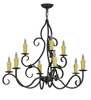 Meyda 36" Wide Clayton 9 Light Chandelier