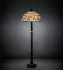 Meyda 62" Wide Tiffany Turning Leaf Floor Lamp