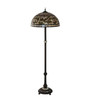 Meyda 62" Wide Tiffany Turning Leaf Floor Lamp