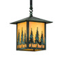 Meyda 9" Square Seneca Tall Pines Pendant