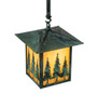 Meyda 9" Square Seneca Tall Pines Pendant