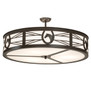 Meyda 36" Wide Horseshoe Semi-flushmount