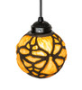 Meyda 6" Wide Castle Butterfly Orb Mini Pendant