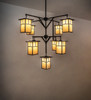 Meyda 64" Wide Hyde Park "t" Mission 9 Light Chandelier