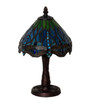 Meyda 13" High Tiffany Hanginghead Dragonfly Mini Lamp