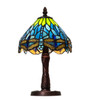 Meyda 13" High Tiffany Hanginghead Dragonfly Mini Lamp