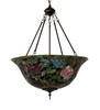 Meyda 24" Wide Tiffany Rosebush Inverted Pendant