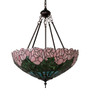 Meyda 22" Wide Tiffany Cabbage Rose Inverted Pendant