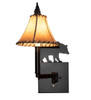 Meyda 8" Wide Lone Bear Swing Arm Wall Sconce