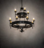 Meyda 48" Wide Lorenzo 12 Light Two Tier Chandelier