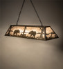 Meyda 60" Long Bear At Lake Oblong Pendant