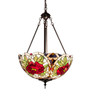 Meyda 20" Wide Renaissance Rose Inverted Pendant