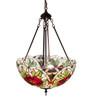 Meyda 20" Wide Renaissance Rose Inverted Pendant