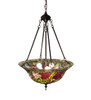 Meyda 20" Wide Tiffany Rosebush Inverted Pendant