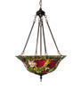 Meyda 20" Wide Tiffany Rosebush Inverted Pendant