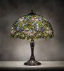 Meyda 26" High Trillium & Violet Table Lamp