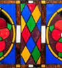 Meyda 33" Wide X 10" High Tudor Trio Stained Glass Window