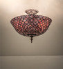 Meyda 16"w Tiffany Fishscale Flushmount