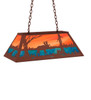 Meyda 33" Wide Moose At Lake Oblong Pendant