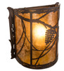 Meyda 9" Wide Whispering Pines Right Wall Sconce