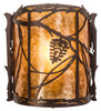 Meyda 9" Wide Whispering Pines Right Wall Sconce