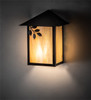 Meyda 6.5" Wide Seneca Single Branch Leaf Wall Sconce