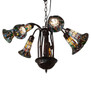 Meyda 26" Wide Stained Glass Pond Lily 7 Light Chandelier - 236531