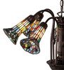Meyda 26" Wide Stained Glass Pond Lily 7 Light Chandelier - 236531
