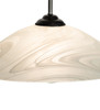 Meyda 20" Wide Metro Blanco Swirl Pendant