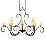 Meyda 48" Long Clifton 10 Light Oblong Chandelier - 237296