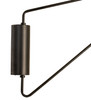Meyda 22" Wide Cilindro Textrene Swing Arm Wall Sconce - 237531