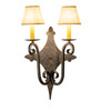 Meyda 14" Wide Angelique 2 Light Wall Sconce