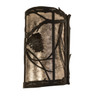 Meyda 8" Wide Whispering Pines Left Wall Sconce - 238002