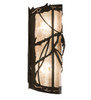 Meyda 8" Wide Whispering Pines Left Wall Sconce - 238002