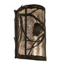 Meyda 8" Wide Whispering Pines Right Wall Sconce - 238003