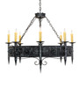 Meyda 42" Wide Calandra 8 Light Chandelier