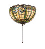 Meyda 12" Wide Tiffany Dragonfly Fan Light