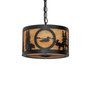 Meyda 10" Wide Wildlife At Pine Lake Pendant