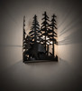 Meyda 11" Wide Bear Through The Trees Wall Sconce