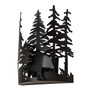 Meyda 11" Wide Bear Through The Trees Wall Sconce