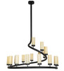 Meyda 60" Wide French Horn 17 Light Chandelier