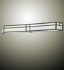 Meyda 50" Wide Hyde Park Double Bar Mission Wall Sconce