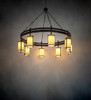 Meyda 82" Wide Beartooth 8 Light Chandelier