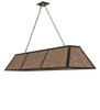 Meyda 70" Long Tri-panel Oblong Pendant