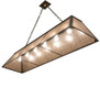 Meyda 70" Long Tri-panel Oblong Pendant